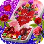 diamond hearts live wallpaper android application logo